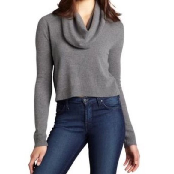 BCBGMaxAzria Sweaters - BCBGMaxazria Samira Cropped Wool Cashmere Sweater